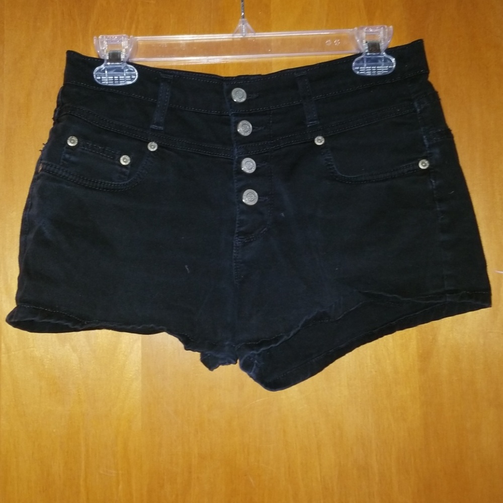 Black high waisted shorts